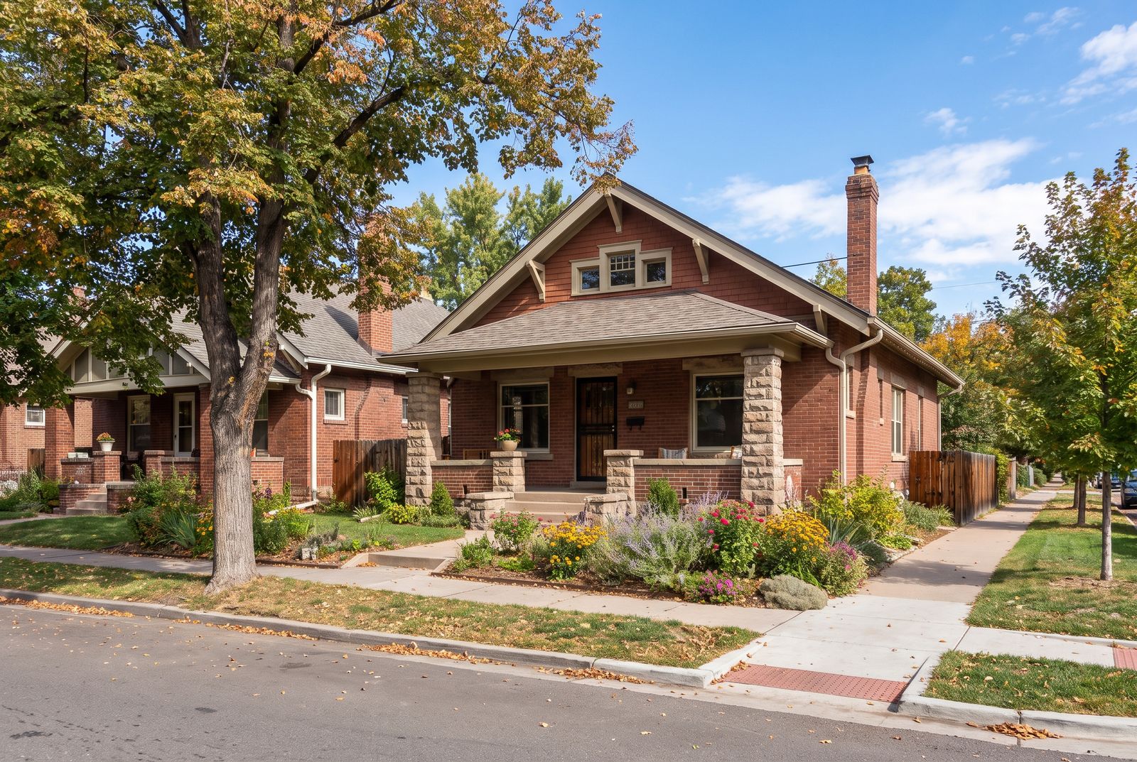 Brick craftsman bungalow in Denver